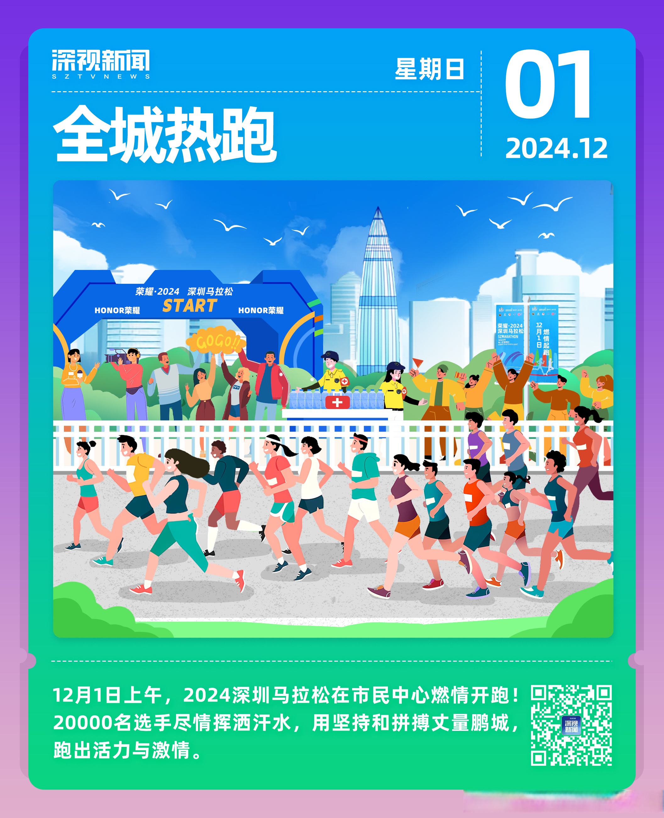 包含马拉松激情开启，万名跑者奋勇争先的词条